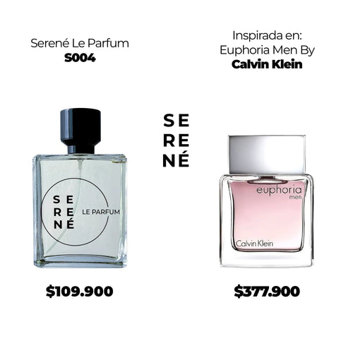 Serené S004 Inspirada en Euphoria Men By Calvin Klein (Kit 50 ML)