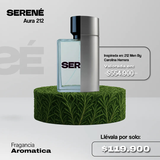 Serené Le Parfum S038 - Inspirada en 212 Vip Men por Carolina Herrera
