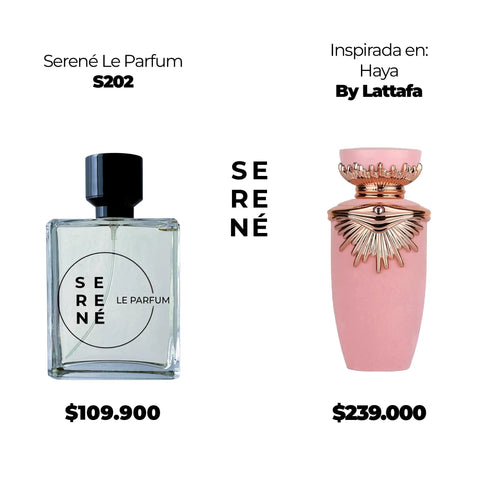 Serené S202 Inspirada en Haya By Lattafa (Kit 50 ML)