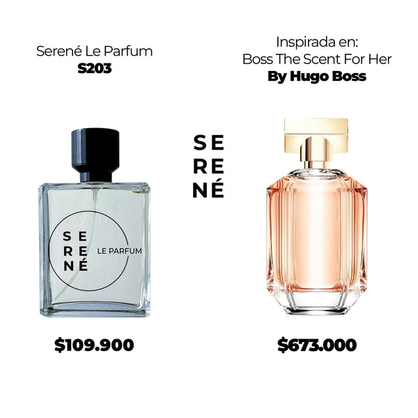 Serené S203 Inspirada en Boss The Scent For Her By Hugo Boss (Kit 50 ML)