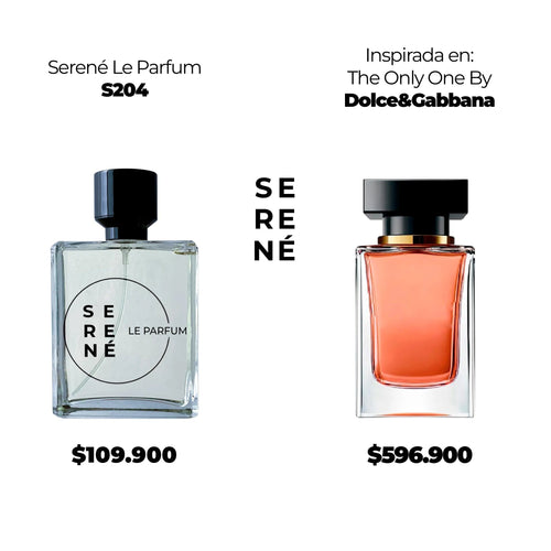 Serené S204 Inspirada en The Only One By Dolce&Gabbana (Kit 50 ML)