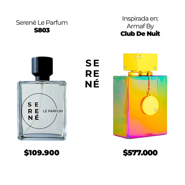 Serené S803 Inspirada en Armaf By Club De Nuit Untold (Kit 50 ML)