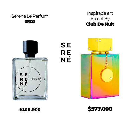 Serené S803 Inspirada en Armaf By Club De Nuit Untold (50 ML POR 168)
