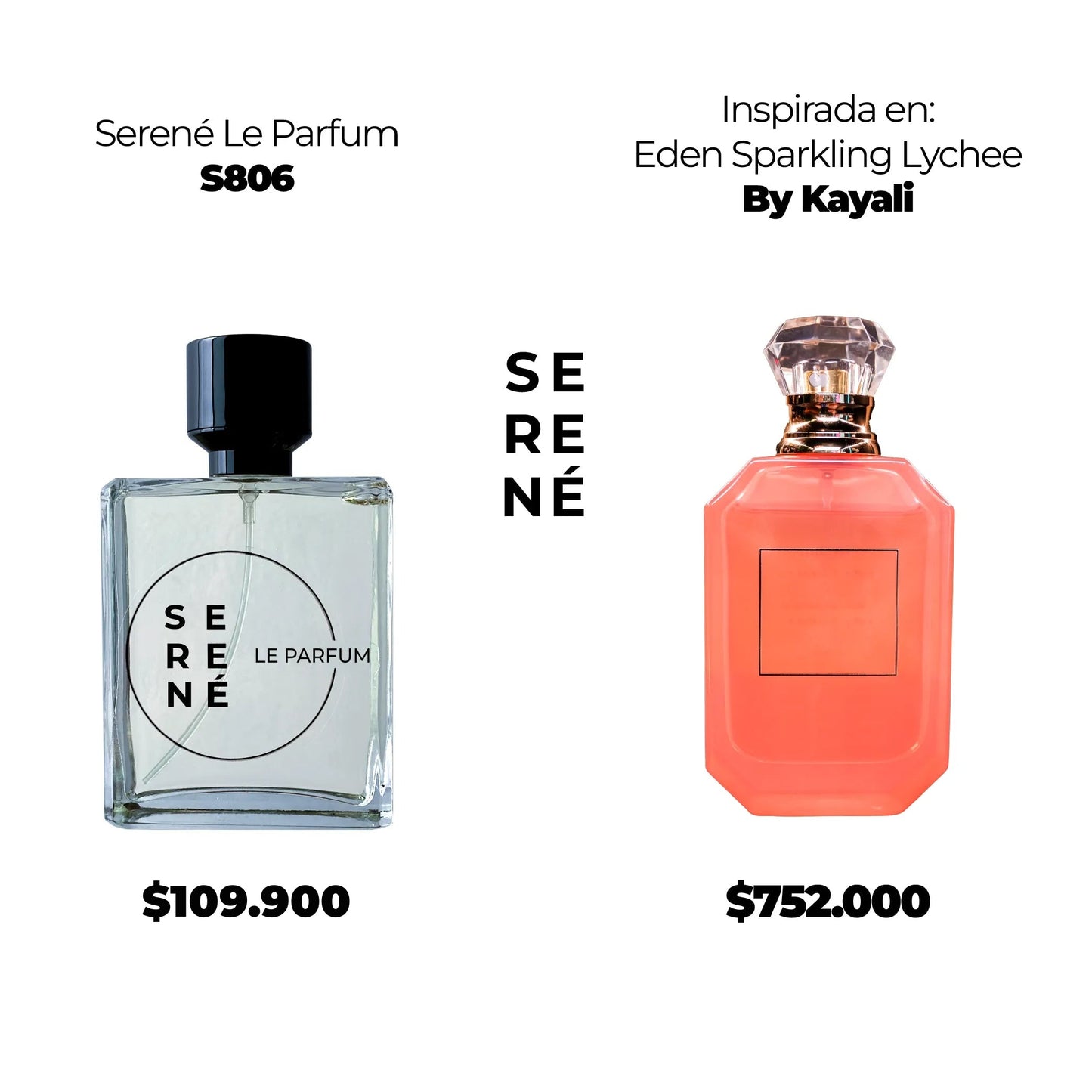 Serené S806 Inspirada en Eden Sparkling Lycheе By Kayali (Kit 50 ML)