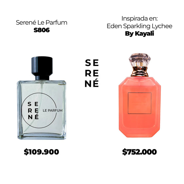 Serené S806 Inspirada en Eden Sparkling Lycheе By Kayali (Kit 50 ML)
