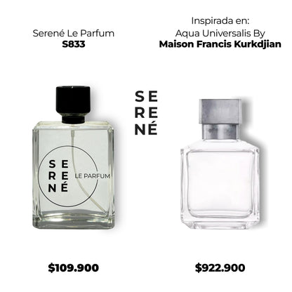 Serené S833 Inspirada en Aqua Universalis By Maison Francis Kurkdjian (Kit 50 ML)
