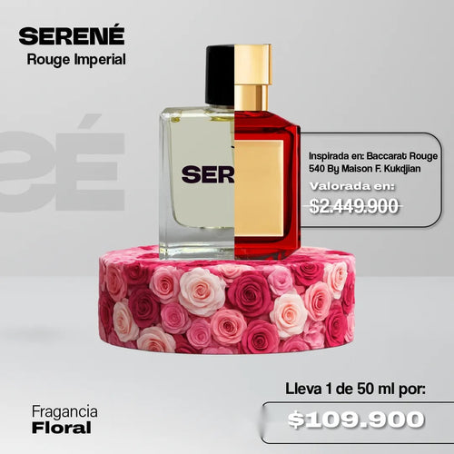 Serené S834 Inspirada en Baccarat Rouge 540 Extrait By Maison Francis Kurkdjian (Kit 50 ml)