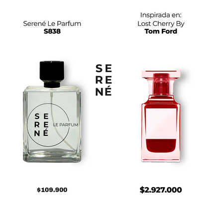 Serené S838 Inspirada en Lost Cherry By Tom Ford (50 ML POR 168)