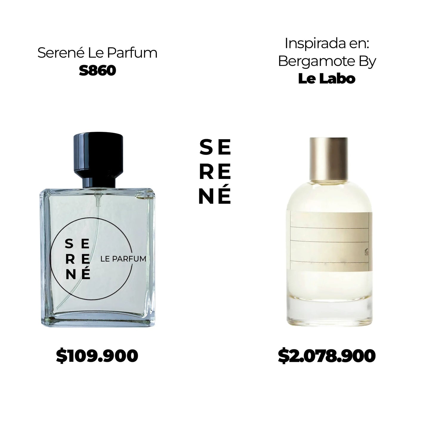 Serené S860 Inspirada en Bergamote By Le Labo (Kit 50 ML)