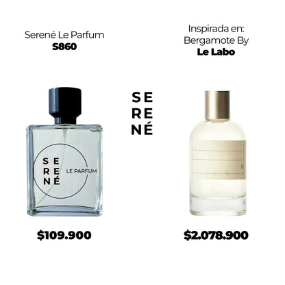 Serené S860 Inspirada en Bergamote By Le Labo (Kit 50 ML)