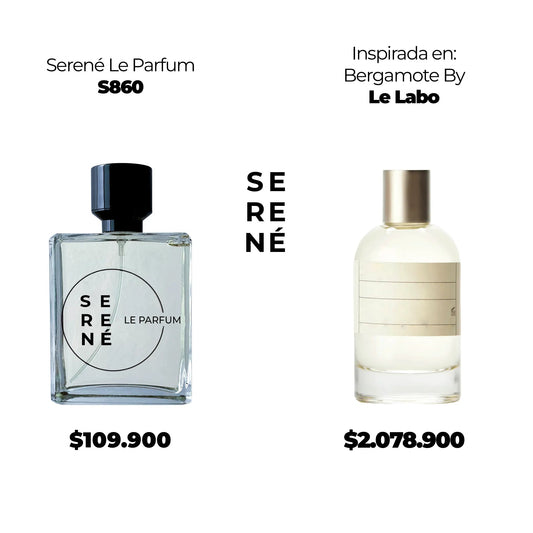 Serené S860 Inspirada en Bergamote By Le Labo (Kit 50 ML)