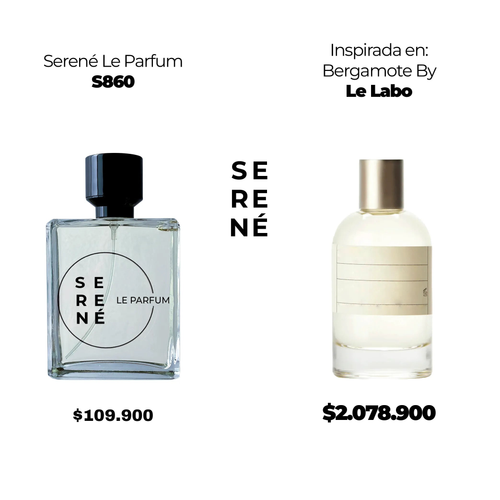 Serené S860 Inspirada en Bergamote By Le Labo (50 ML POR 168)
